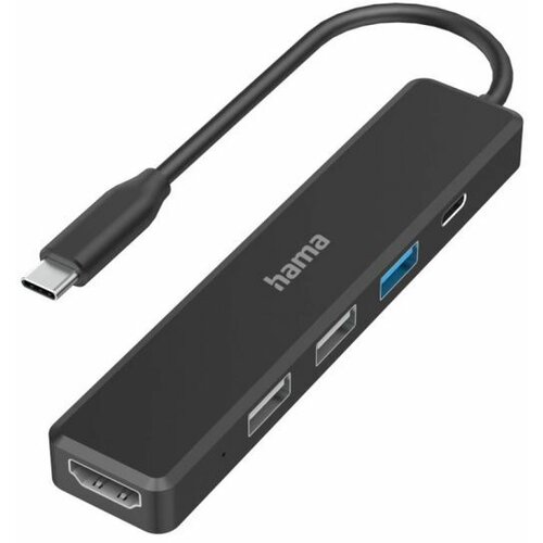 Hama USB-C HUB, 5 portova, 3 x USB-A, USB-C, HDMI Slike