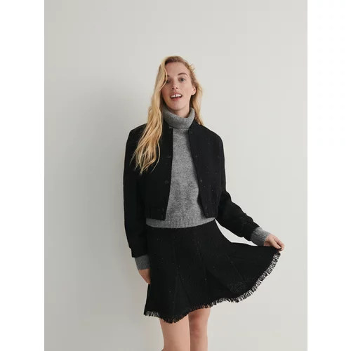 Reserved - Mini suknja od tvida - crno
