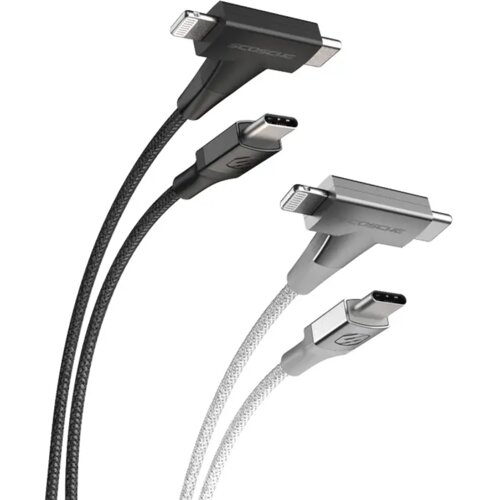 Scosche Strikeline 2-u-1 USB-C&reg;/Lightning&reg; kabel, 1.2m, crni Cijene
