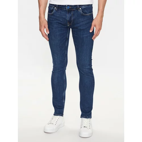 Guess Jeans hlače Miami M3YAN1 D52F1 Mornarsko modra Skinny Fit