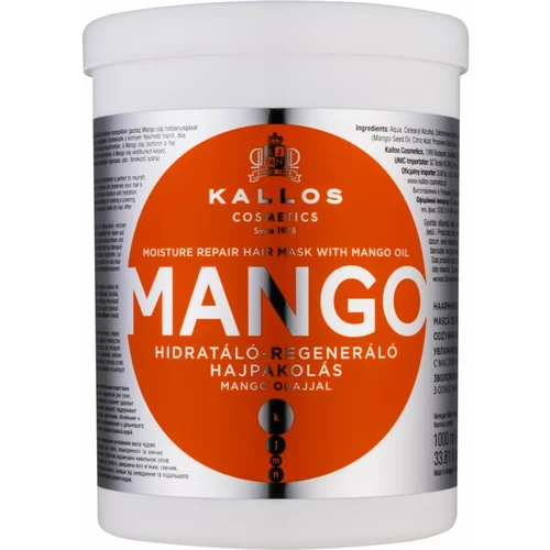 Kallos Cosmetics mango maska za okrepitev las 1000 ml