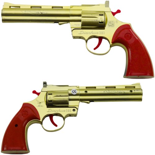  Revolver za igru sa zvučnim efektom - zlatni Slike