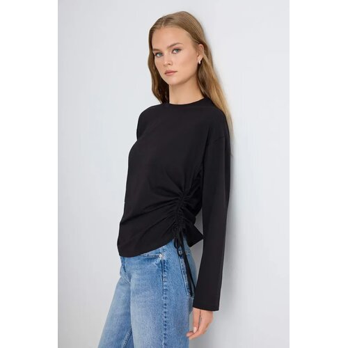 TRENDYOLMILLA Trendyol ženska majica Twoaw27Ts00025, crna Cene