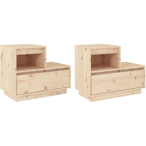 Maison Chic Dvo delni komplet Nočne omarice - Nočne mize 60x34x51 cm trdna borovina, (21687052) Cene