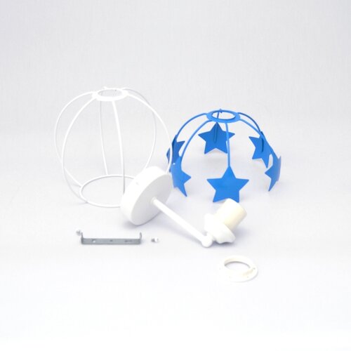  Dečija zidna lampa STARS 1xE27/15W/230V plava/bela Slike