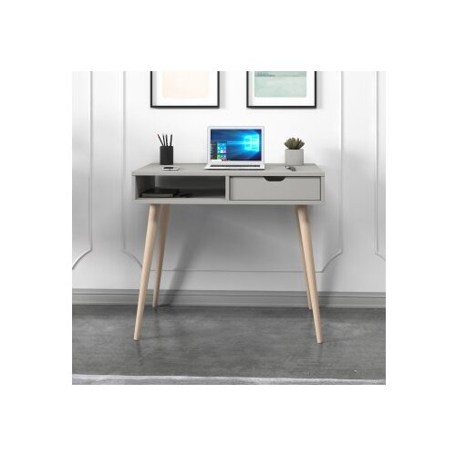 Hanah home radni sto offer - grey, wooden greywooden study desk Slike