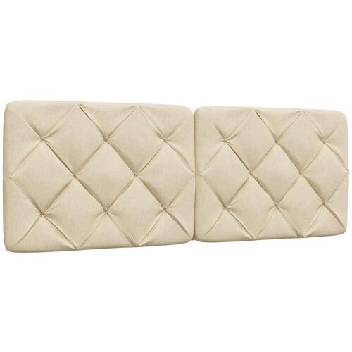  Okvir kreveta s LED-om bez krem madraca 140x190 cm Tkanina Slike