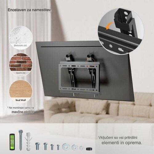 Vonhaus nagibni stenski nosilec za TV 17-37.5 inch 05/006 Slike