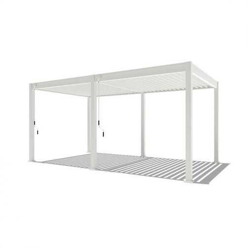 Gardenson Pergola Trumpf, Bela, 3x3,5m Cene