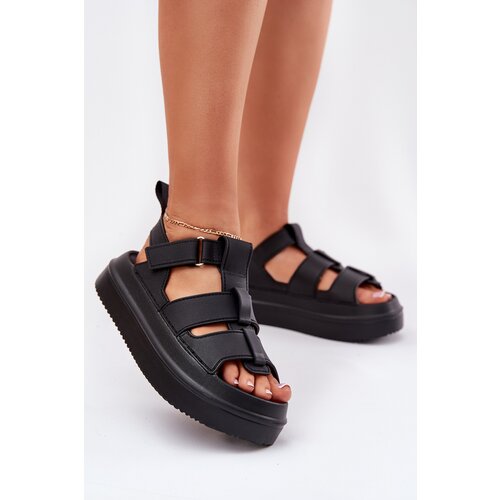 Boto Ladies Platform Sandals Black Nitavelia Cene