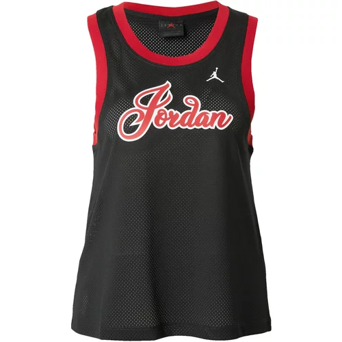Jordan Športni top rdeča / črna / bela