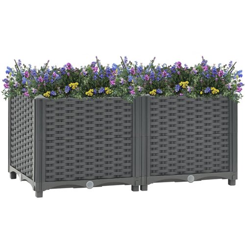 vidaXL povišena gredica 80 x 40 x 38 cm od polipropilena Cijene