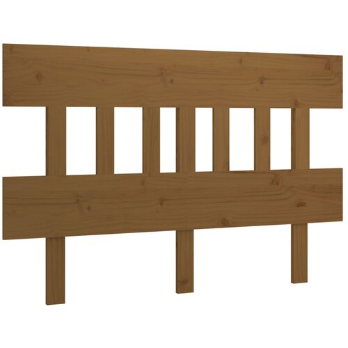 Maison Chic posteljno vzglavje - vzglavna omarica - nočna omarica medeno rjavo 123,5x3x81 cm trdna borovina, (21707410) Cene