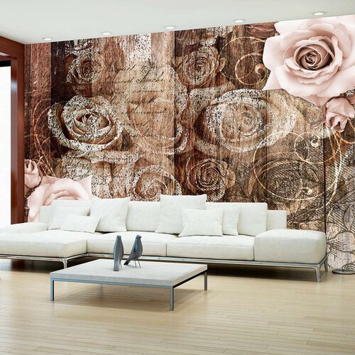  Tapeta - Old Wood &amp;amp;amp Roses 400x280 Slike