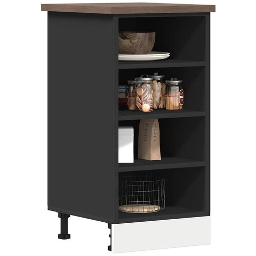 vidaXL Spodnja omarica črna 40x44,5x81,5 cm iz umetnega lesa Cene