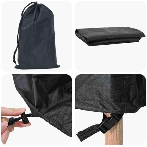 vidaXL Navlaka za vanjski namještaj Crna 116 x 100 x 120 cm 210D Cijene