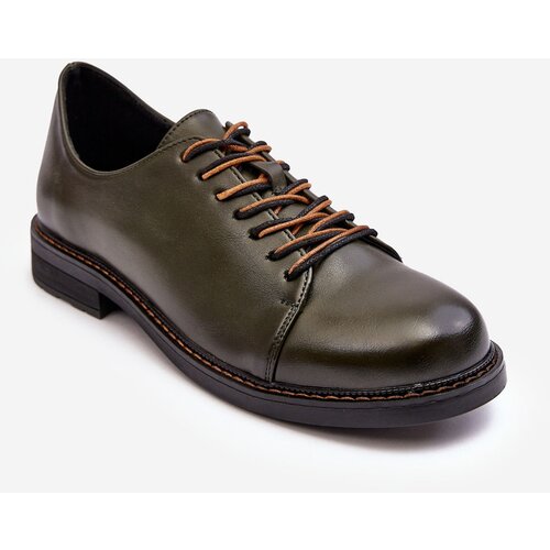 Kesi Women&amp;#039;s Lace-up Leather Boots Dark Green Nakera Slike