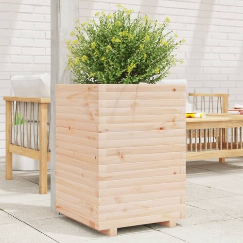 VidaXL Vrtna sadilica 50x50x72 cm od masivne borovine Slike