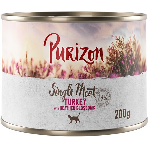 Purizon 6 x 200 g / 400 g Adult po poskusni ceni - Puran s cvetovi rese (6 x 200 g) Slike