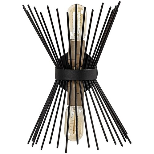 Opviq lights crna metalna zidna svjetiljka Glykera Slike