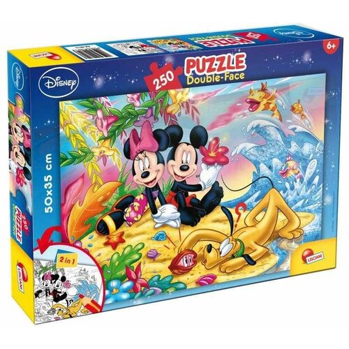 Lisciani Puzzle Miki Maus 2u1 složi I oboji - 250 delova Slike