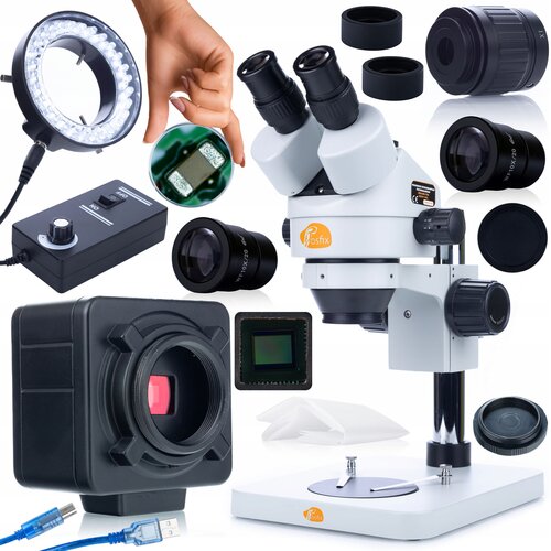 Rosfix komplet mikroskopa mercury pro MSMP-T-PS1 s kamero crux pro kmcp-hdmi-usb 5MP serije plantes pro in mikroskopsko osvetlitvijo 56XLED, (22084146) Cene