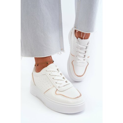 Kesi Women's Platform Sneakers White Tessama Slike