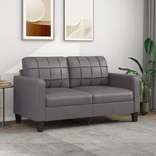 vidaXL Dvosjed od tkanine siva 140 cm od umjetne kože Cijene