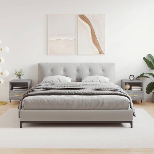 VidaXL Nočna omarica 2 kosa siva sonoma 40x35x47,5 cm inženirski les Slike