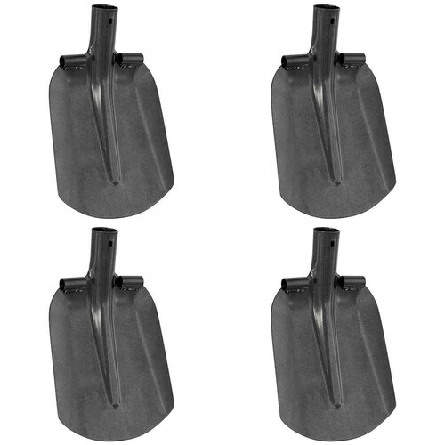  Glava lopate 4 pcs Srebrno 33 x 21 cm Čelik s prahom premazan Slike