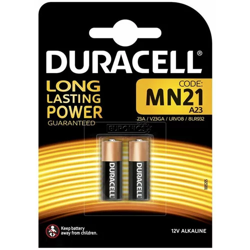 Duracell Baterija MN21 23A 12V, 2 kosa