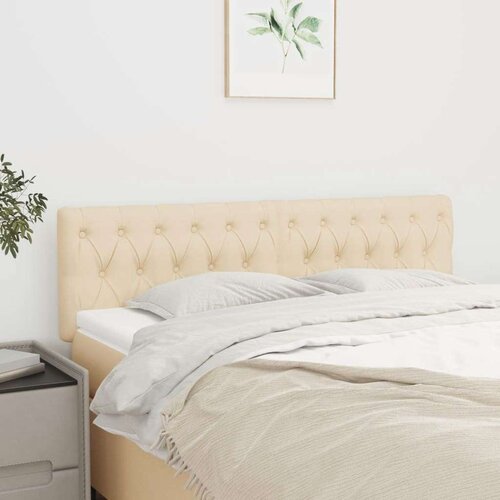  Uzglavlja 2 kom krem 72x7x78/88 cm od tkanine Slike