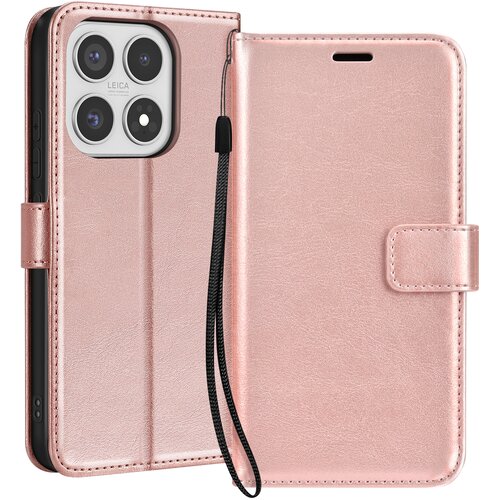 Oem Mayaxess, Denarnica etui Xiaomi 17 z zapestnim trakom in oporo, &Scaron;ampanjec roza, (5000274624) Cene