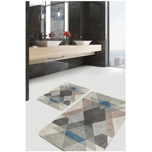 Mila Home Žametne kopalni&amp;scaron;ke preproge v kompletu 2 ks 60x100 cm &amp;ndash; Slike