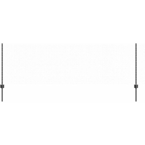 vidaXL Ograjni stebri 11 kosov U-kanal Sivi 80 cm Jeklena, &Scaron;esterokotna ograja Siva 0.8x50 m Jeklena Cene