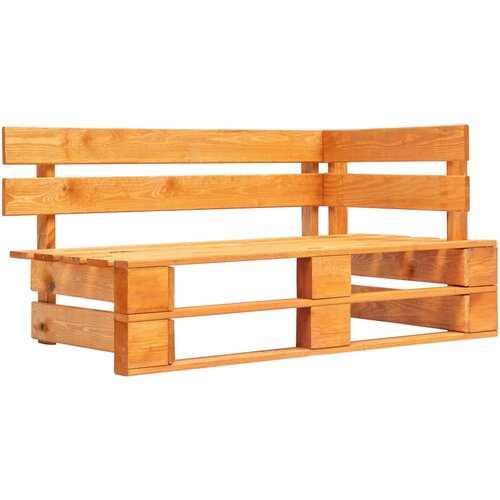 Maison Chic kavč - Sofa - Kanape dvosed iz palet z blazinami medeno rjava impreg. borovina, (21727830) Cene