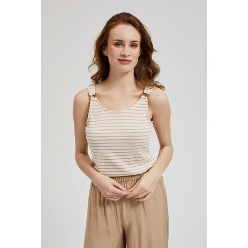 Moodo Women&amp;#039;s tank top - ecru white/beige Slike