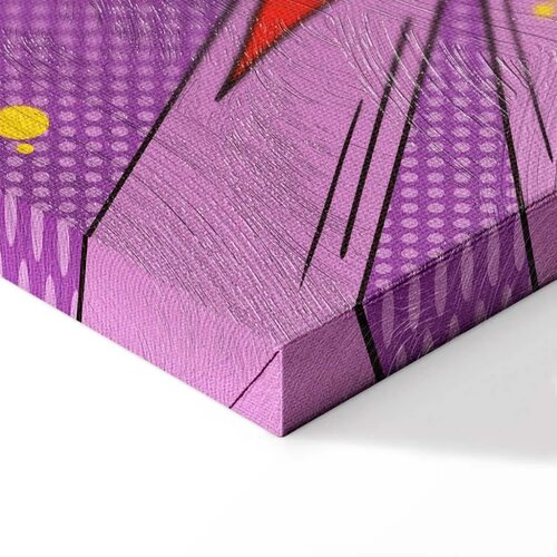  Slika - Comic Street Art (1-part) - Colorful Text on Vibrant Background 40x60 Premium Print Slike