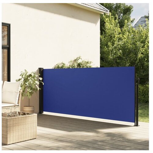 vidaXL Uvlačiva bočna tenda 120 x 300 cm plava Cijene
