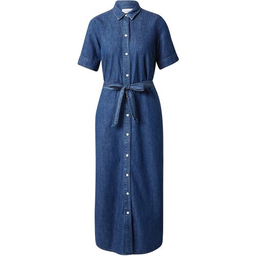 FRAME Dolga srajca moder denim Slike