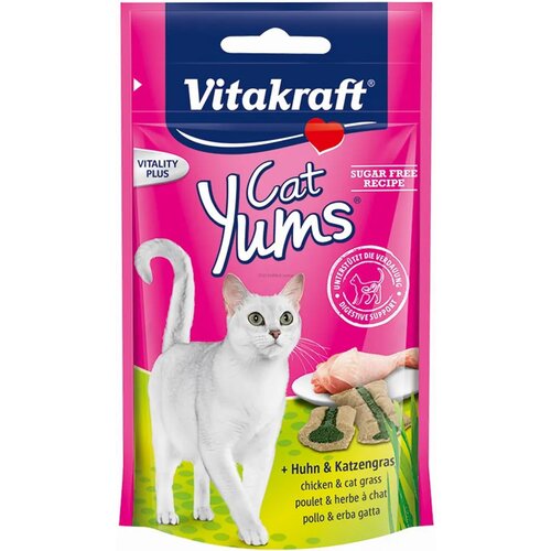 Vitakraft Cat Yums piletina&macina trava+20%gratis Cene