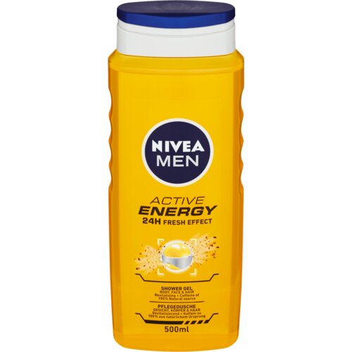Nivea men active energy okrepljujući gel za tu&scaron;iranje za lice, tijelo i kosu 500 ml za mu&scaron;karce Cijene