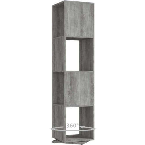 vidaXL vrtljiva omarica betonsko siva 34,5x34,5x147,5 cm iverna plošča Cene