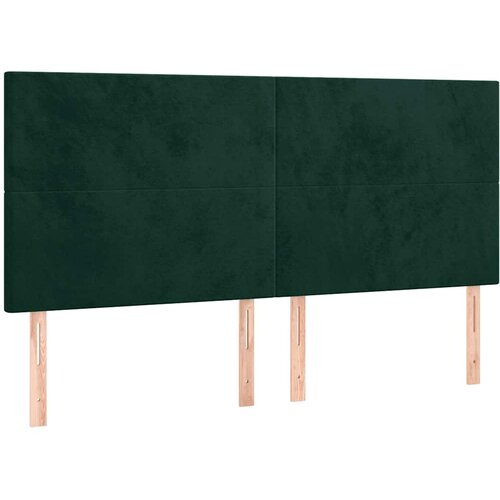  Uzglavlje tamnozeleno 180x5x118/128 cm bar&amp;scaron;unasto Slike