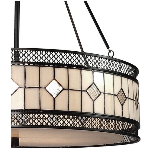 Premier Housewares Kovinska viseča svetilka s steklenim senčilom &amp;oslash; 60 cm Waldorf &amp;ndash; Slike