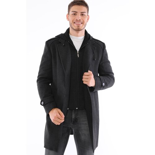 Dewberry PLT8401 MEN&amp;#039;S COAT-ANTHRACITE Slike