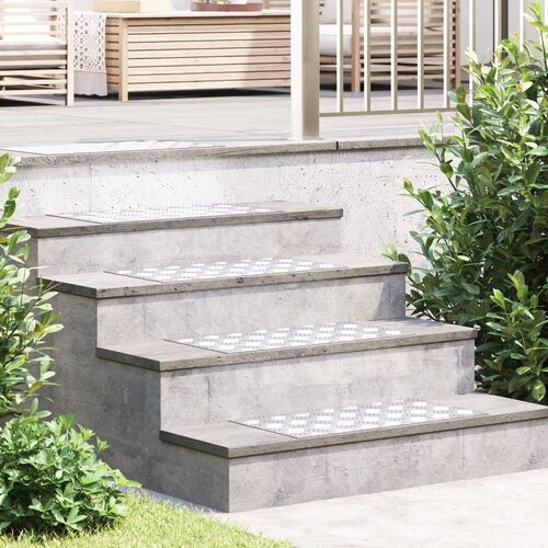vidaXL Srebrna Metal 60 x 30 x 0.3 cm Protizdrsne stopniške preproge Cene