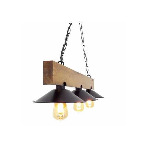 Opviq Uc Capka Avize Viseća svjetiljka, E27, 3x40W, IP20, Crna Slike
