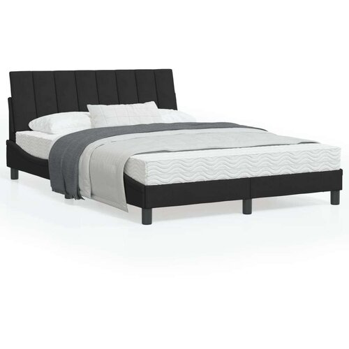  Okvir kreveta s LED svjetlima crni 140 x 190 cm bar&amp;scaron;unasti Slike