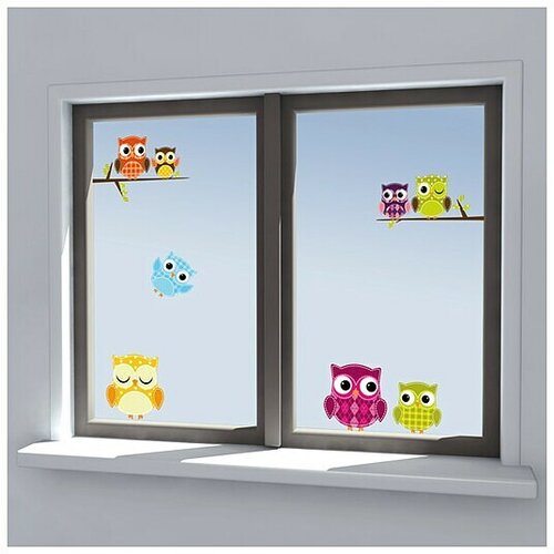 Dekorativna naljepnica Owls (31 x 31 cm) Slike